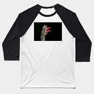 Spring Cactus with Red Blooms Baseball T-Shirt